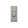 Horizon Square Architrave Switch 1 gang 2W rocker Satin Stainless Steel