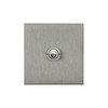 Horizon Square Push Button Switch 1 gang Satin Stainless Steel