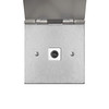 Horizon Square TV Socket 1 gang television co-axial floor Satin Stainless Steel