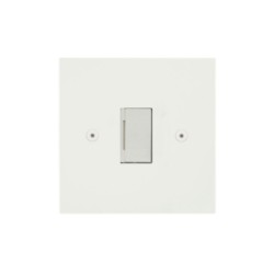 Horizon Square Cooker Switch Paintable 1 gang 13 amp unswitched Primed White