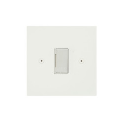 Horizon Square Fuse Spur Paintable 1 gang 13 amp unswitched Primed White
