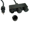 Hood 3m Cable 3 Point Hub 12V Black