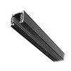 Three Circuit Surface Track 240V Black 1000mm