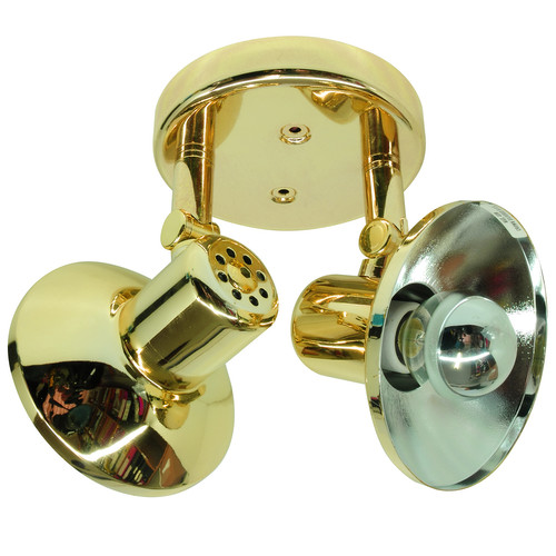 Parabolic Double 240V 2 x 40W Brass