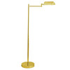 Baldwin Hood Adjustable Arm Floor Standing Lamp Brass