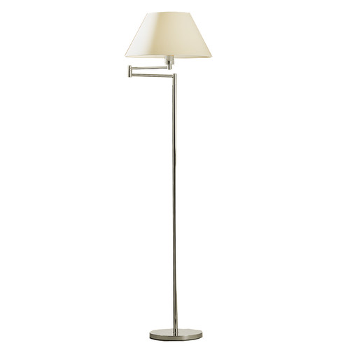 Baldwin Floor Double Arm Nickel