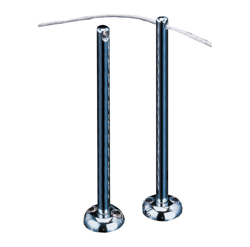 Wire Corner Rods (Pack of 2) Chrome 250mm