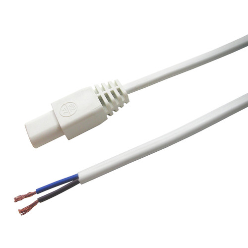 DecoLite/SlimLite Power Lead White Connector with 1800mm (no plug, vertical lead)
