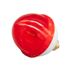 Strobe Ball Flashing Light (ES/E27 Edison Cap) Red