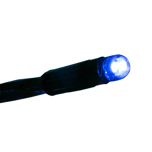 LED Twinkle Lights 9.5m, 80 9mm Lights, Outdoor/Indoor, 240V Blue Black Cable