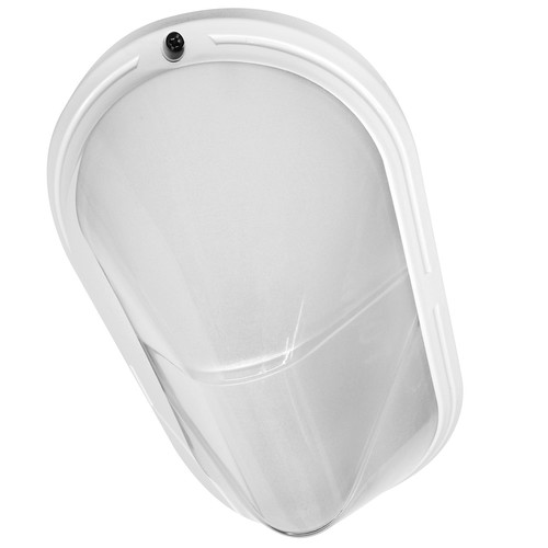 Gem Oval G23 Bulkhead Outdoor Garden Wall Light White 2 x 9W