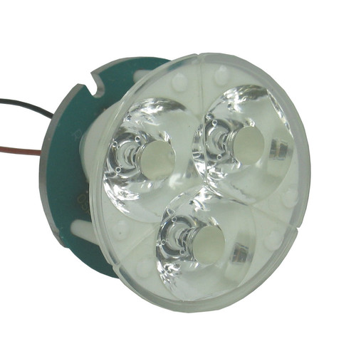 Lens LED Triple Flood 3000K Warm White 45°