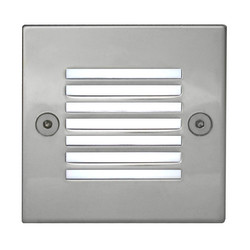 Super Grid Low Level Recessed Wall Light  24V Polished Chrome / Frosted Glass 3500K Neutral White