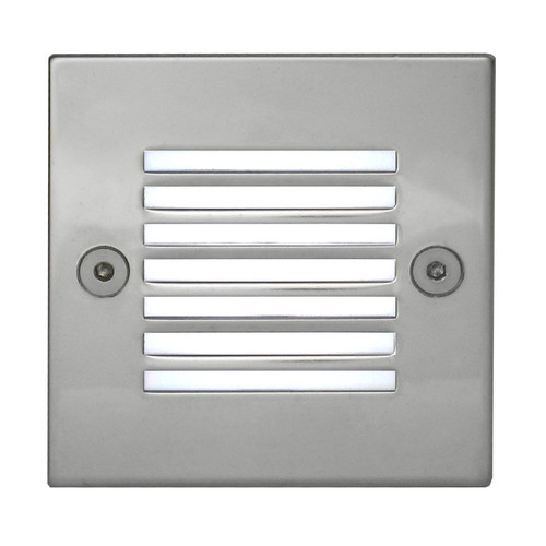 Super Grid Low Level Recessed Wall Light  24V Polished Chrome / Frosted Glass 3500K Neutral White
