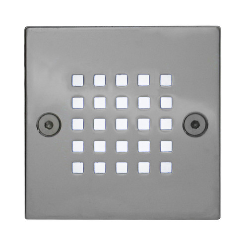 Super Mesh Low Level Recessed Wall Light 24V Polished Chrome / Frosted Glass 3500K Neutral White