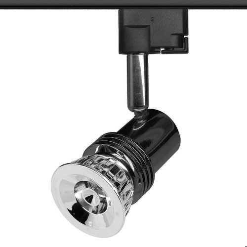 Space Single Circuit Track Light 240V 50W Black Chrome