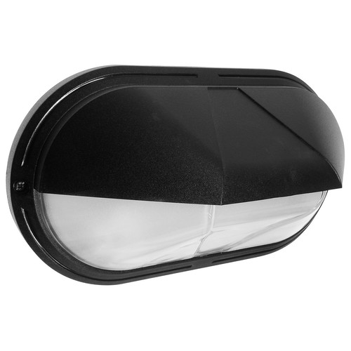 Gem Eyelid G23 Bulkhead Outdoor Garden Wall Light Black 2 x 9W