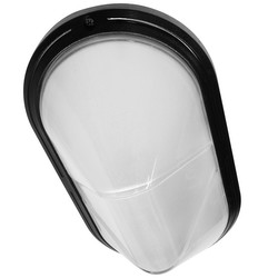 Gem Oval G23 Bulkhead Outdoor Garden Wall Light Black 2 x 9W