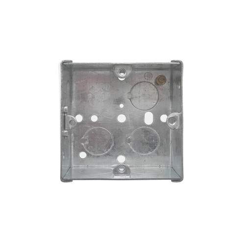 Single Plate Back Box Metal 35mm
