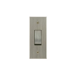 Horizon Square Architrave Switch 1 gang architrave Satin Nickel