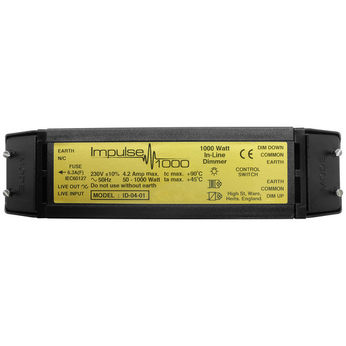 Impulse In-Line Dimmer 1000W Black