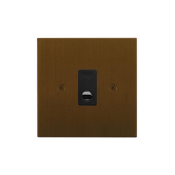 Horizon Square Socket 1 gang flex outlet Antique Bronze