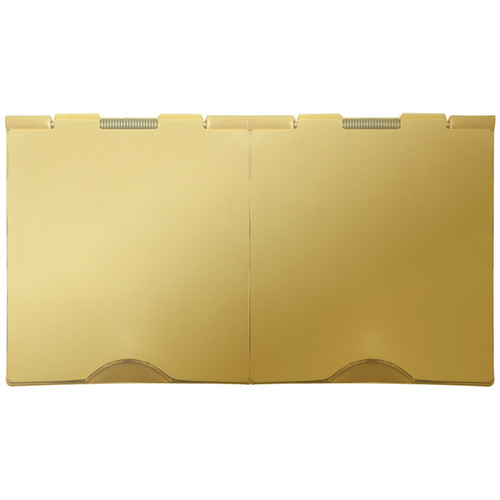 Horizon Square Floor Socket 2 gang 13 amp unswitched floor socket Polished Brass
