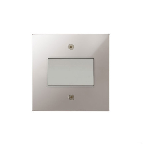Horizon Square Fan Isolator Switch 1 gang Polished Stainless Steel