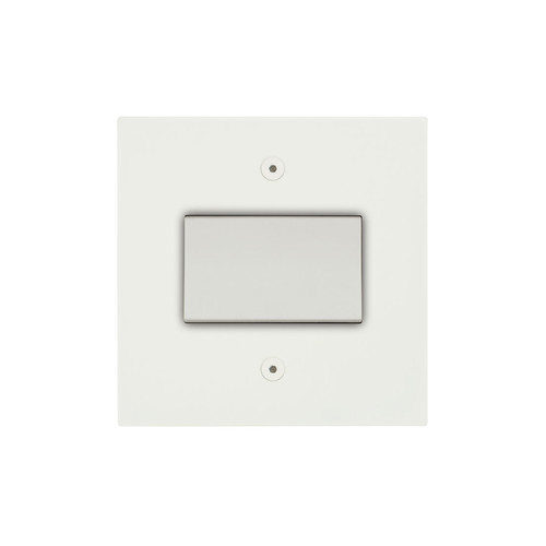 Horizon Square Fan Isolator Switch 1 gang Primed White