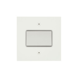 Horizon Square Fan Isolator Switch Paintable 1 gang Primed White