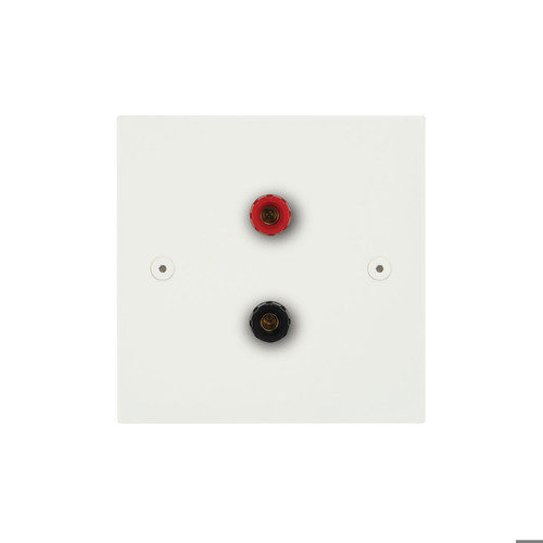 Horizon Square Speaker Socket 1 gang Primed White