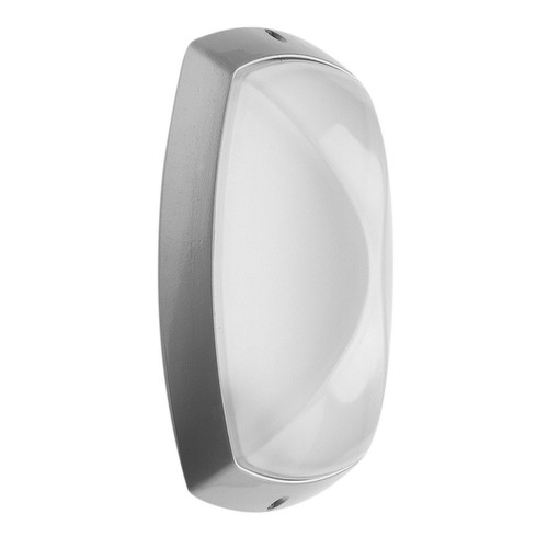 Ela G24 Outdoor Garden Wall Light Silver 18W