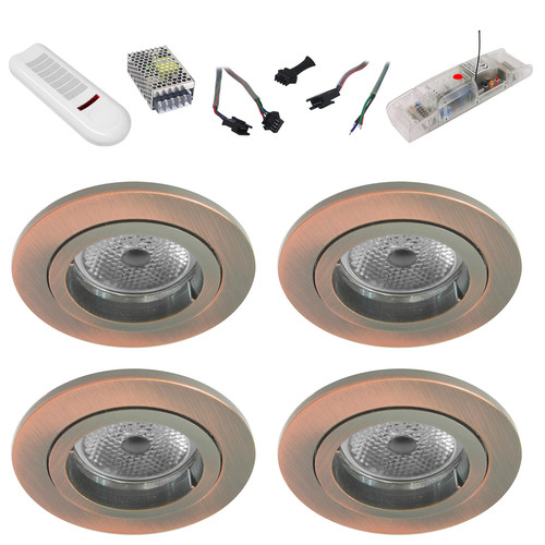Contract Fixed RGB Master 4 Antique Bronze 16W