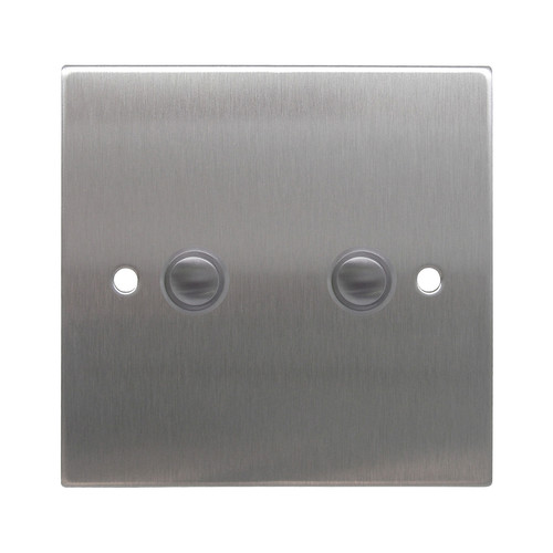 Wise FL17 Wireless Switch Stainless Steel 2 Gang