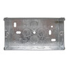 Double Plate Back Box Metal 25mm