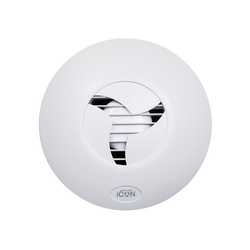Icon 15 Isolator Fan 100mm 4 Inch 240V White 9.4W