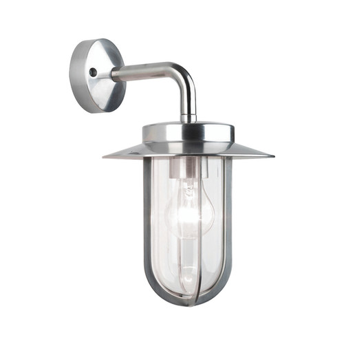 Montparnasse Outdoor Garden Wall Light 240V 60W Polished Nickel