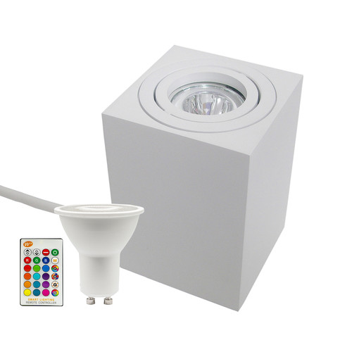 Happy Rock Cube Spot Uplight Table 240V RGB + 3000K White 5W White