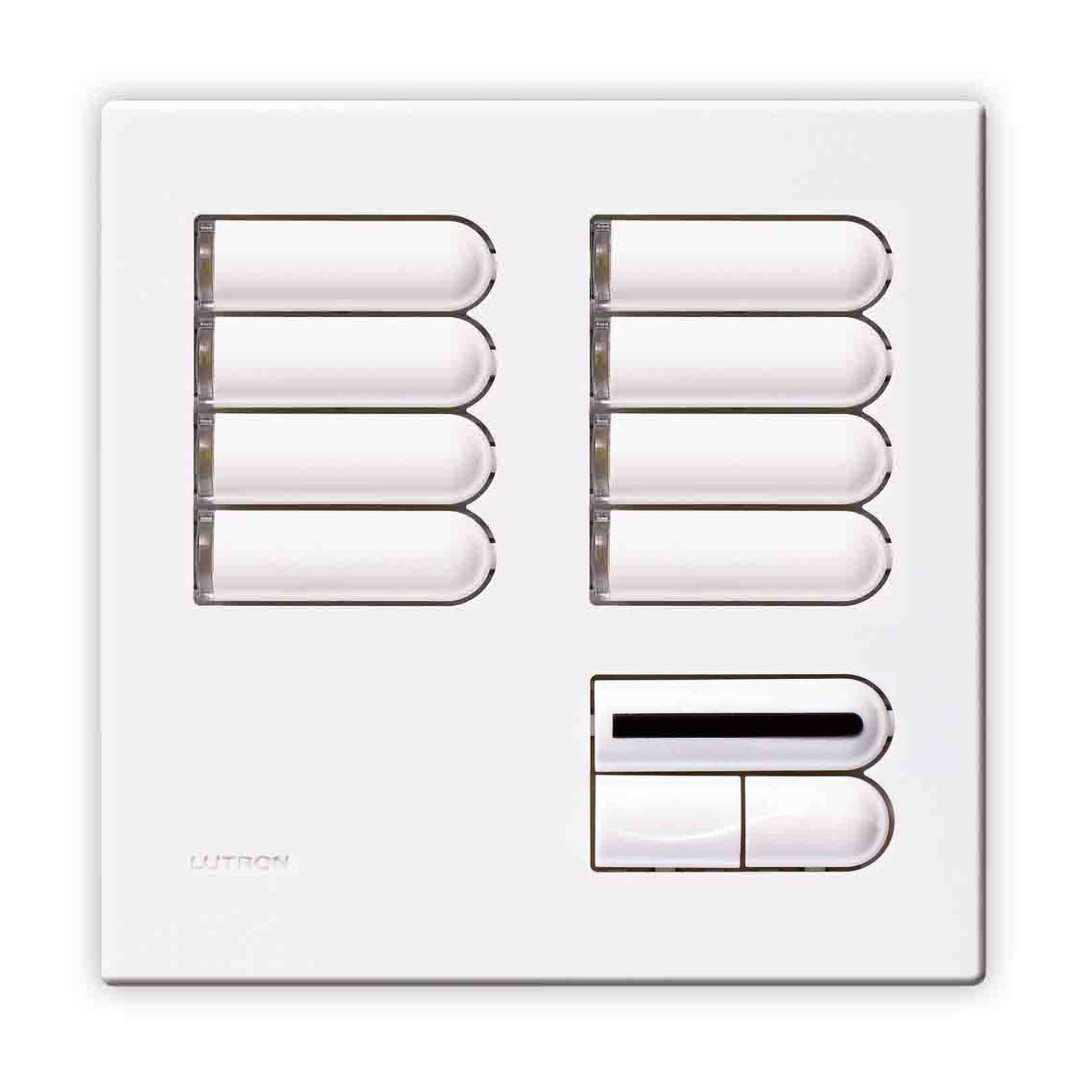 Lutron European Wall Switch Cover Plate White EGRX8SIR Mr Resistor