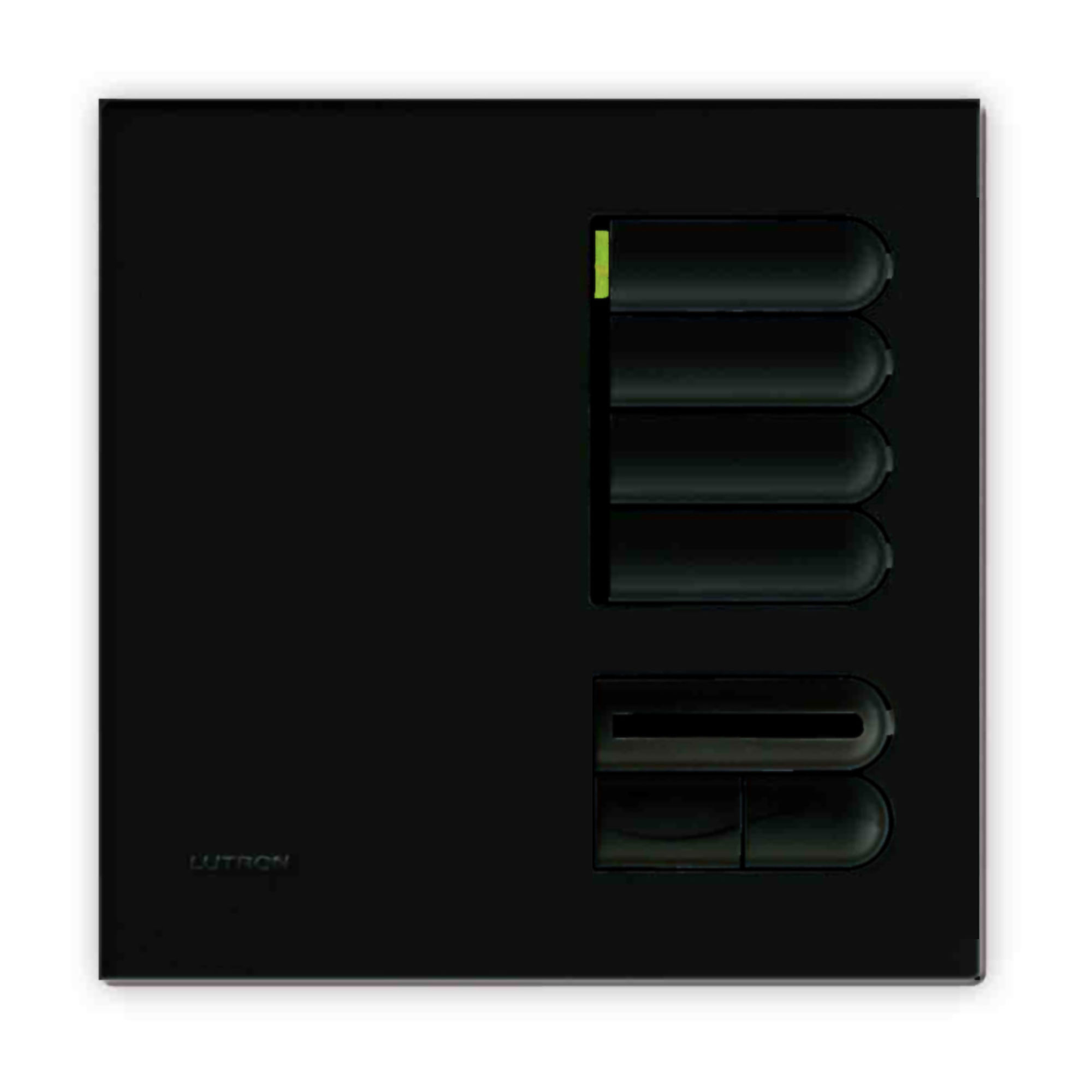 Lutron European Wall Switch Black 4 Button Dimmer Mr Resistor Lighting