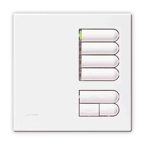 Lutron European Wall Switch White 4 Button Dimmer