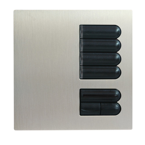 Lutron European Wall Switch Satin Nickel 4 Scene