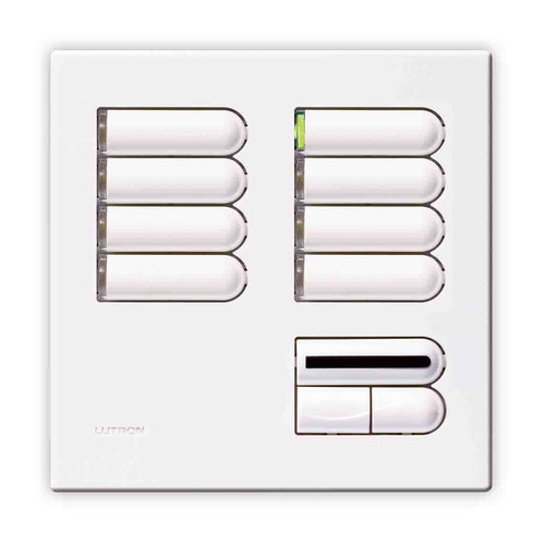 Lutron European Wall Switch White 8 Scene