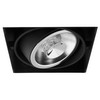 Grid Trimless Single AR70 Downlight 12V 50W Black
