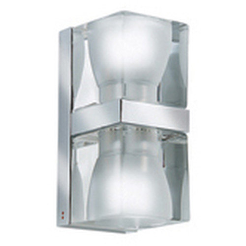 Cubetto Pillar 240V 2 x 50W Crystal Glass