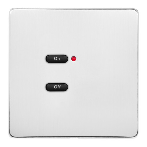 RAKO Wireless Wall Switch 2 Button Mirror Screwless