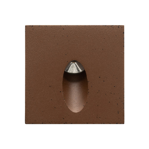 Battlestar Square Recessed 700mA 3W Low Level Wall Light Bronze 3000K Warm White