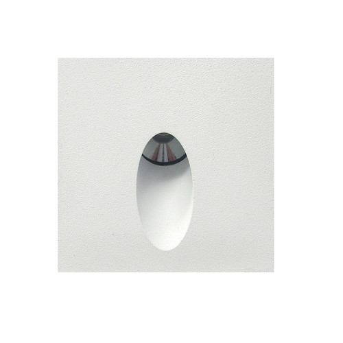 Battlestar Square Recessed 700mA 3W Low Level Wall Light White 3000K Warm White