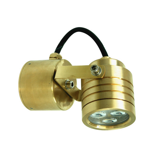 Battlestar Wall Light 240V 3W Brass 3000K Warm White