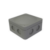Waterproof Junction Box M20 with 5-Pole Terminals Block (85mm) 8 Way Threaded Membrane Entries Grey